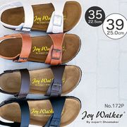 【joy walker】ストラップ ソフトフットベッド サンダル　4色