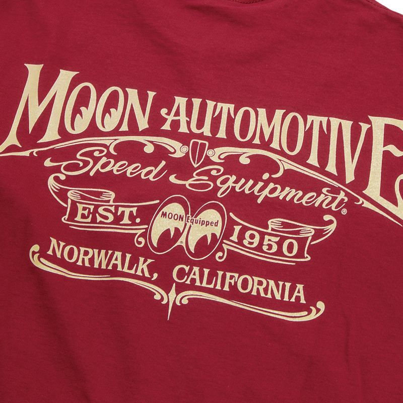 ムーンアイズ  MOON Automotive ガレージ Tシャツ MOONEYES ムーンアイズ MOON Automotive ガレージ Tシャツ