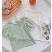 2023 夏新作 女の子 Tシャツ 韓国版  赤ちゃん ファッション 半袖 上着 トップス 子供服