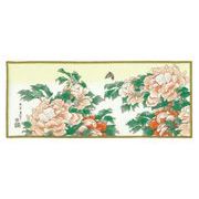 【新登場！安心の日本製！マイクロファイバー素材のハンカチ！】福ふく布 北斎　牡丹と胡蝶