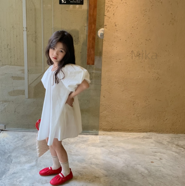 韓国子供服 ワンピース 半袖 可愛い  2023新作 子供服 女の子  キッズ デザイン感 100cm-160cm