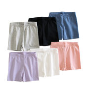 子供服  夏の新作  パンツ  子供用ショーツ 安全パンツ  薄手 純色 6色 半ズボン