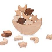 新作  ファション小物  1歳-3歳 高級 おもちゃ 知育玩具 積み木 収納 木製 無塗装  (無塗装9ピース)