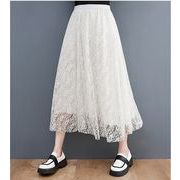 【春夏新作】ファッションスカート♪ホワイト/ブラック2色展開◆