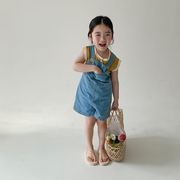 2023人気 韓国風子供服 オーバーオール サロペット ジーパン かわいい 子供服 ベビー服