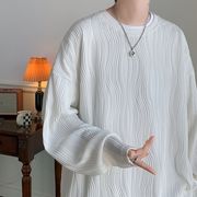 ユニセックス　メンズ　韓国風　長袖Tシャツ　カジュアル　大きいサイズ　ストリート系☆