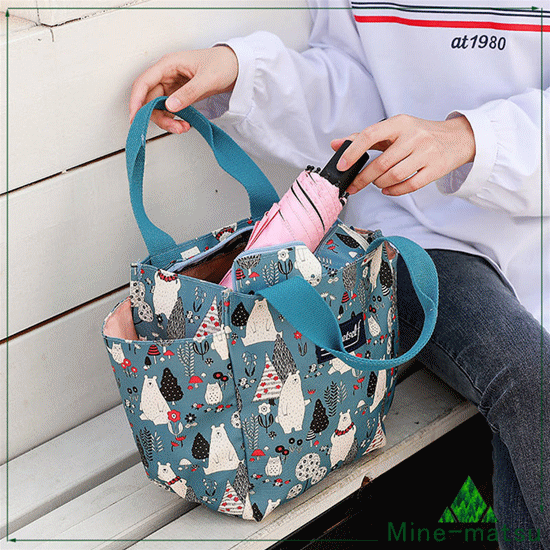 2023新作 ハンドバッグ お弁当袋 ハンドバッグ 弁当バッグ 収納バッグ 収納力抜群