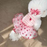 犬 服 春夏  小型犬用 女の子 かわいい ドッグウェア ペットウェア  犬 ワンピース ペット用スカート