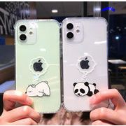 スマホケース iPhone14proMAXケース 携帯カバー 白熊/パンダ 可愛い iPhone13 TPU製 全機種対応