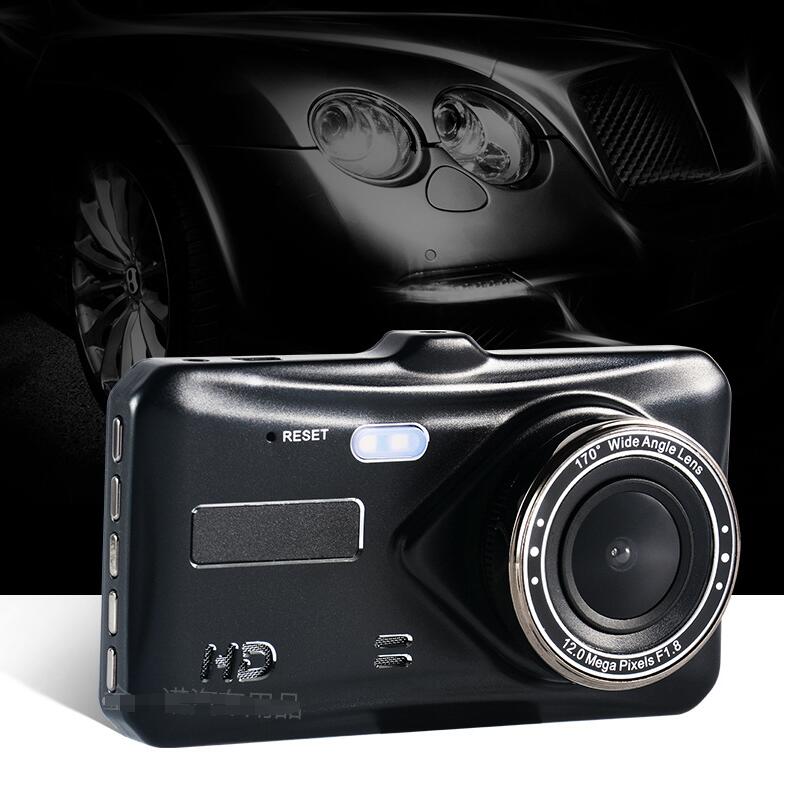 ドライブレコーダー 前後 1080P  高画質　4インチ2.5D デュアルドラレコ  タッチ車載カメラ 常時録画