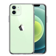 iPhone12 側面ソフト 背面ハード ハイブリッド クリア ケース クワガタムシ 昆虫