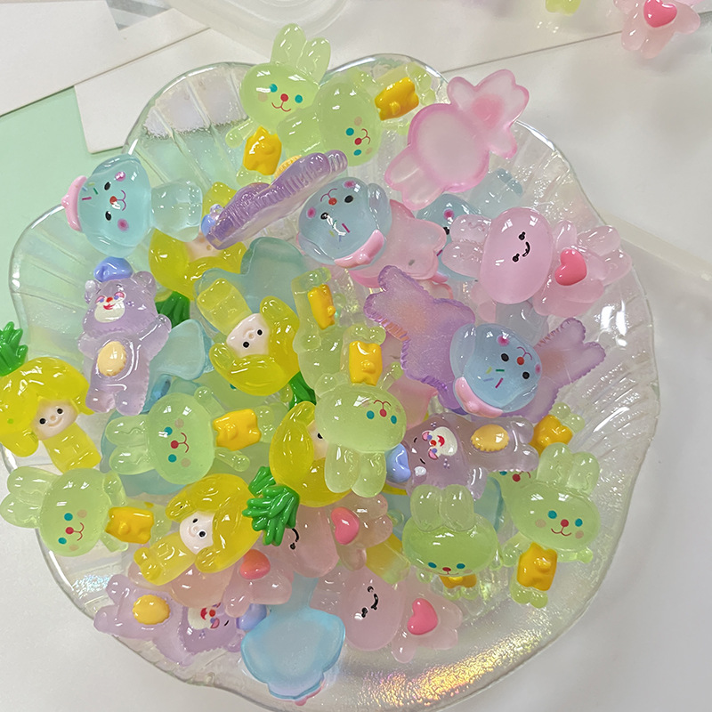 夜光 デコパーツ DIY素材 デコパーツ デコ素材 手芸材料 飾り写真撮影の小道具 DIY素材 貼り付けパーツ
