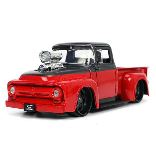 JADATOYS 1:24 JUST TRUCKS w/RACK & WHEELS 1956 Ford F-100 Pickup