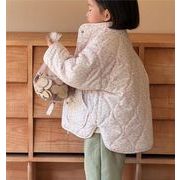 ins 冬新品  韓国風子供服  キッズ服    綿入れの服    暖かい服    厚い コート  おしゃれ  両面着用可能