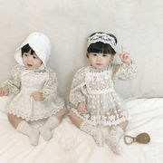 2023夏人気   韓国風子供服   キッズ   ベビー服   プリンセス  ワンピース   レーススカート  袖なし  2色