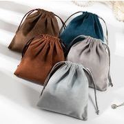 ベルベット  収納袋  お土産袋   ギフト包装  旅行用収納バッグ    無地  巾着袋  巾着ポーチ