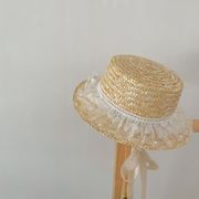 夏新作 韓国風子供服  親子服  キッズ 帽子  子供帽子  日よけ帽  紫外線対策  日焼け止め  草編み帽子