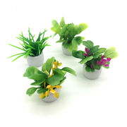 ドールハウス  模型  撮影道具  ミニチュア  モデル  インテリア置物  盆栽   デコレーション 植木鉢  4色