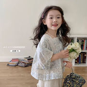 2024夏新作  韓国風子供服     キッズ服    半袖    シャツ   上着   可愛い   女の子