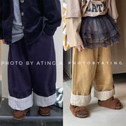2025秋新作  韓国風子供服  キッズ服   ズボン   女の子   カジュアル   ロングパンツ
