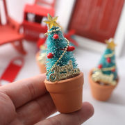 クリスマス     撮影道具     ミニチュア      モデル      デコレーション     植木鉢  インテリア置物