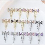 リボン結び デコレーション  ペンダント     手作り  合金デコパーツ   スマホケース美容