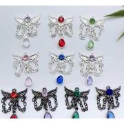 ストーン付き  デコレーション  ペンダント     手作り  合金デコパーツ   スマホケース美容 DIYパーツ