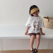 2023夏人気   韓国風子供服    キッズ    ベビー服     Tシャツ    トップス    半袖   男女兼用    可愛い