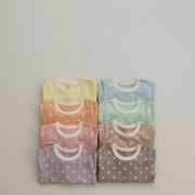 ins夏人気   韓国風子供服  キッズ   ベビー服     Tシャツ+ショートパンツ    セットアップ  4色