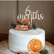 ins韓国風  誕生日  記念日道具 誕生日飾り付け 子供用品  木製 ケーキの札  写真用品 撮影道具  半歳