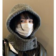 ins冬人気   レディース　韓国ファッション  防寒  ネックガード   ニット帽子   ハット   4色　