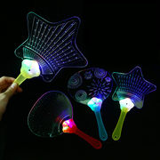 発光扇子    縁日玩具   LED発光     光るおもちゃ   子供玩具   ホビー用品