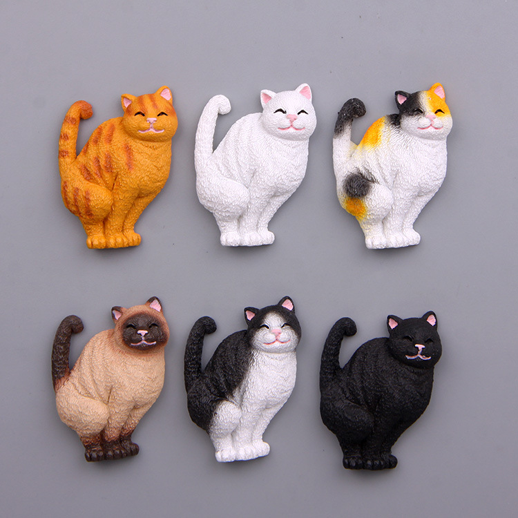 ins 模型   ミニチュア   インテリア置物    モデル    デコレーション  猫   冷蔵庫シール  磁石  6色