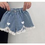 2023夏人気   韓国風子供服    キッズ   ベビー服   ショートパンツ   デニム     かわいい   ジーンズ