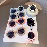 ins夏新作  韓国風子供服  子供サングラス キッズ眼鏡   紫外線UVカット 折りたたみ式  眼鏡のケース