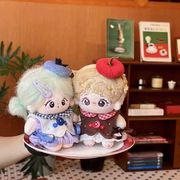 新作  ぬいぐるみ用服  ドール用   着せ替え服  おもちゃ 人形 ミニドール 10cm ドールハウス 3点セット