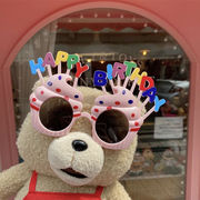 ins大人気  パーティーメガネ   誕生日  写真用品   撮影道具 大人 子供用  めがね  眼鏡  誕生日を祝う