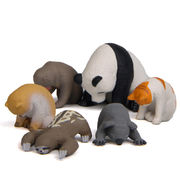 DIY模型   ミニチュア   インテリア置物    モデル    デコレーション  居眠り動物  猫  犬    6色