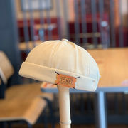 帽子メンズ韓国夏ベレー帽つばなしごろつき帽ヒップホップレトロ帽子ごろつきセーラー帽