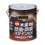 アサヒペン 油性木部防虫・防腐ステインEX 1.6L ウォルナット