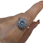 指輪女性高級円形リングミニドリル個性的アクセサリー女性シルバー指輪
