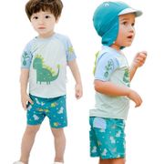 男の子 水着 水泳パンツ 帽子 3点セット キッズ ベビー 夏 子供 韓国子供服 海 恐竜