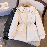 2022年冬新型ハンインズ版ミニドールネック厚手ゆったりダウン綿入れ婦人服綿入れコート女性