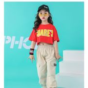 キッズダンス衣装 ヒップホップ チアガール HIPHOP 子供 女の子 Ｔシャツ パンツ チアリーダー