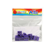 【8P×10セット】 ARTEC Artecブロック 三角A 紫 ATC77808X10