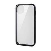 エレコム iPhone 14 Plus ハイブリッドケース 360度保護 背面ガラス PM