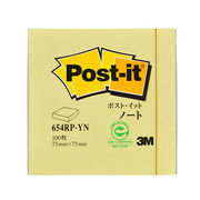 3M Post-it ポストイット 再生紙 ノート イエロー 3M-654RP-YN