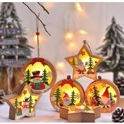 クリスマス クリスマスツリー 装飾品 小物   サンタクロース LED   撮影道具 木製       インテリア10色