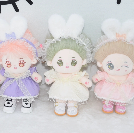 ワンピース    ぬいぐるみ用服  人形着せ替え ミニドール 着せ替え服  お人形の服 デコパーツ 17cm用