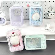 推し活ぬいぐるみ用バッグ 人形doll BJD 収納バッグ ミニチュア ミニドール クリアケース 10cm用